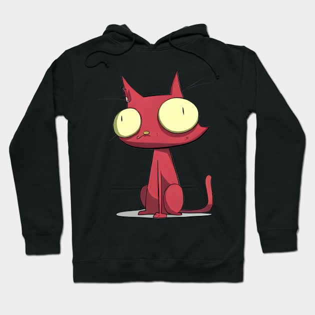 Funny Cat Hoodie by Calisi